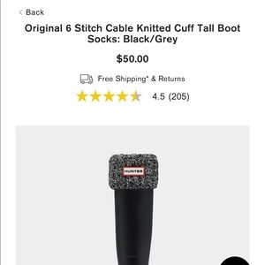 Hunter Tall Cable knit boot socks